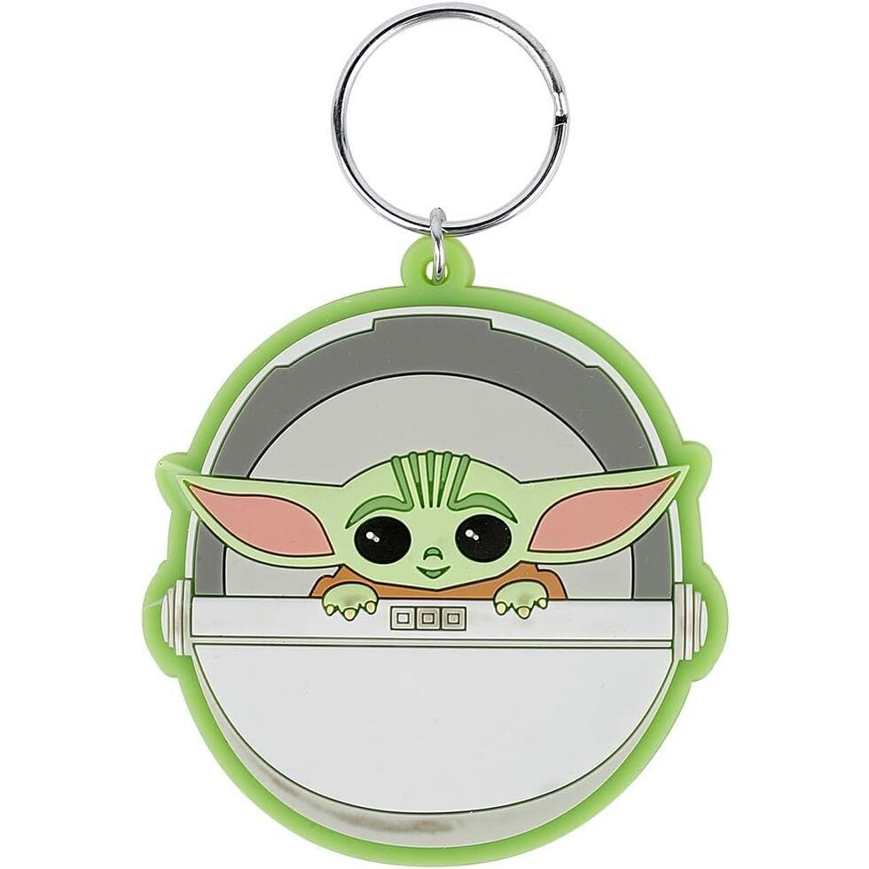 Zestaw kubka podstawki i breloka „Yoda the Child Mandalorian Star Wars”
