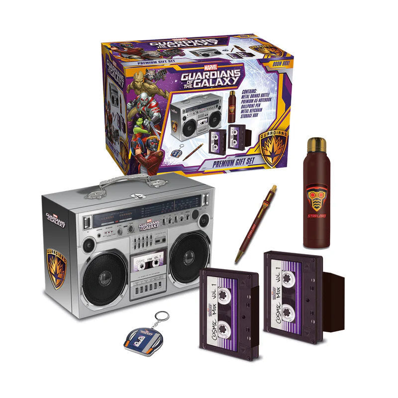 marvel guardians of the galaxy radiocassette stationery set