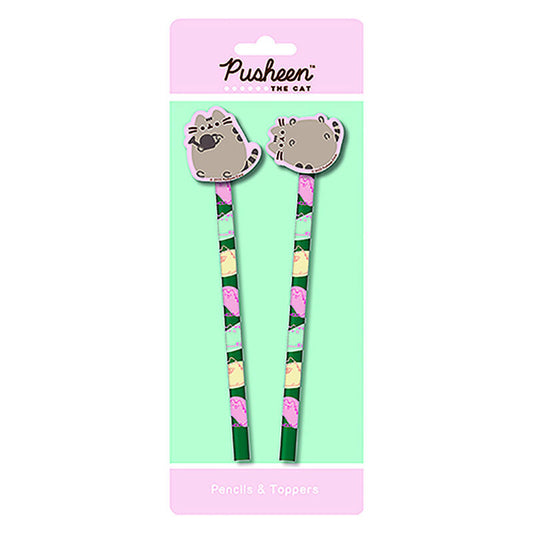 pusheen 2 pencil blister pack with eraser