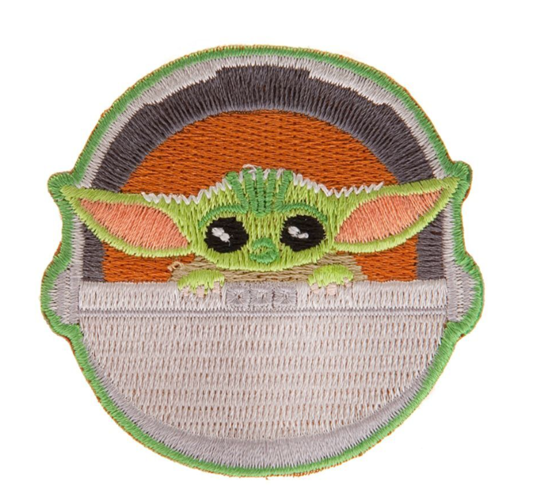 grogu star wars embroidery sticker