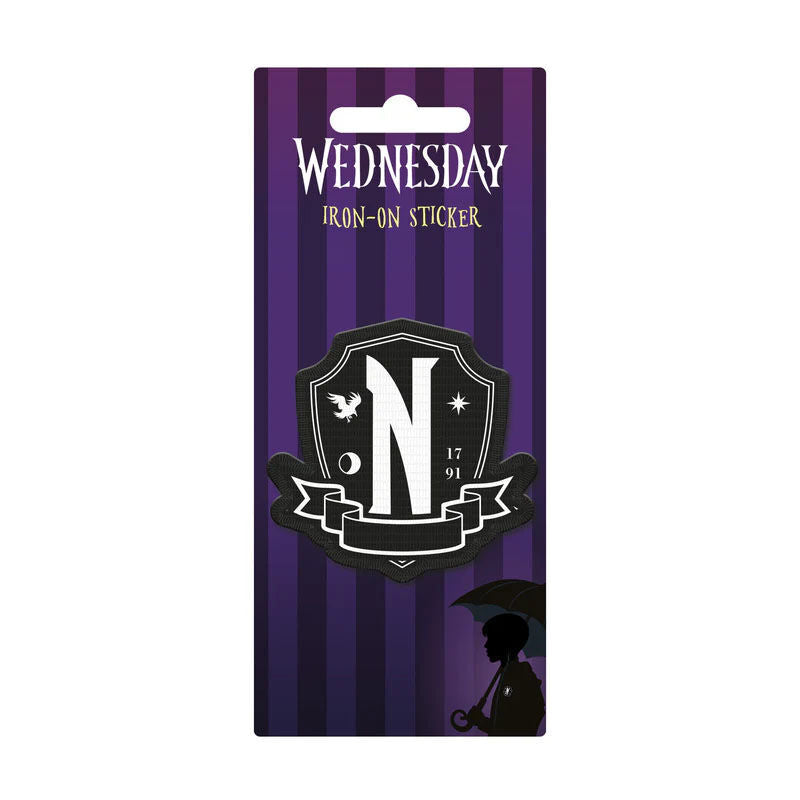 wednesday embroidery sticker