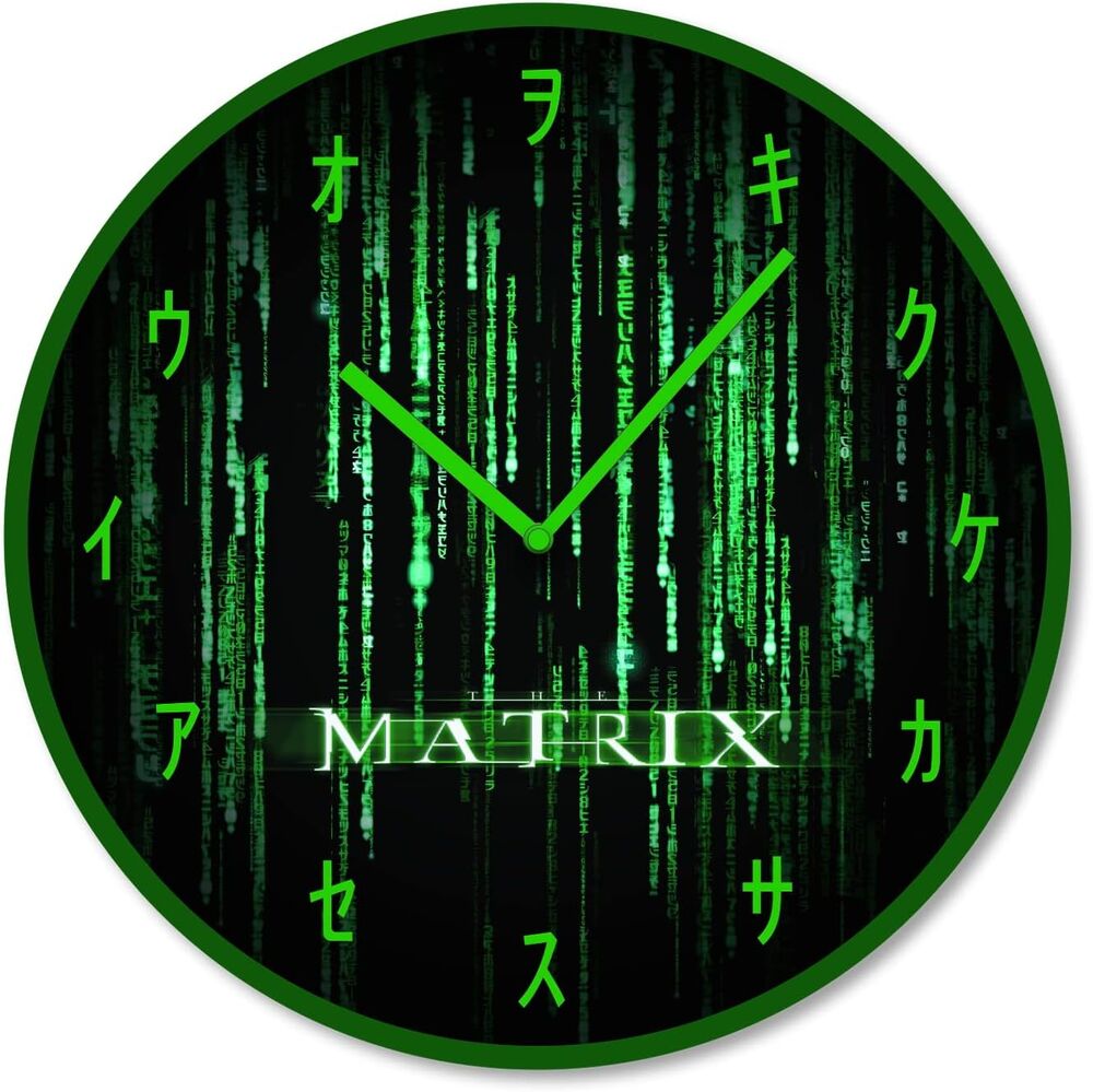 matrix code wall clock
