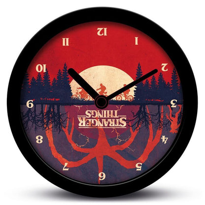 upside down stranger things clock