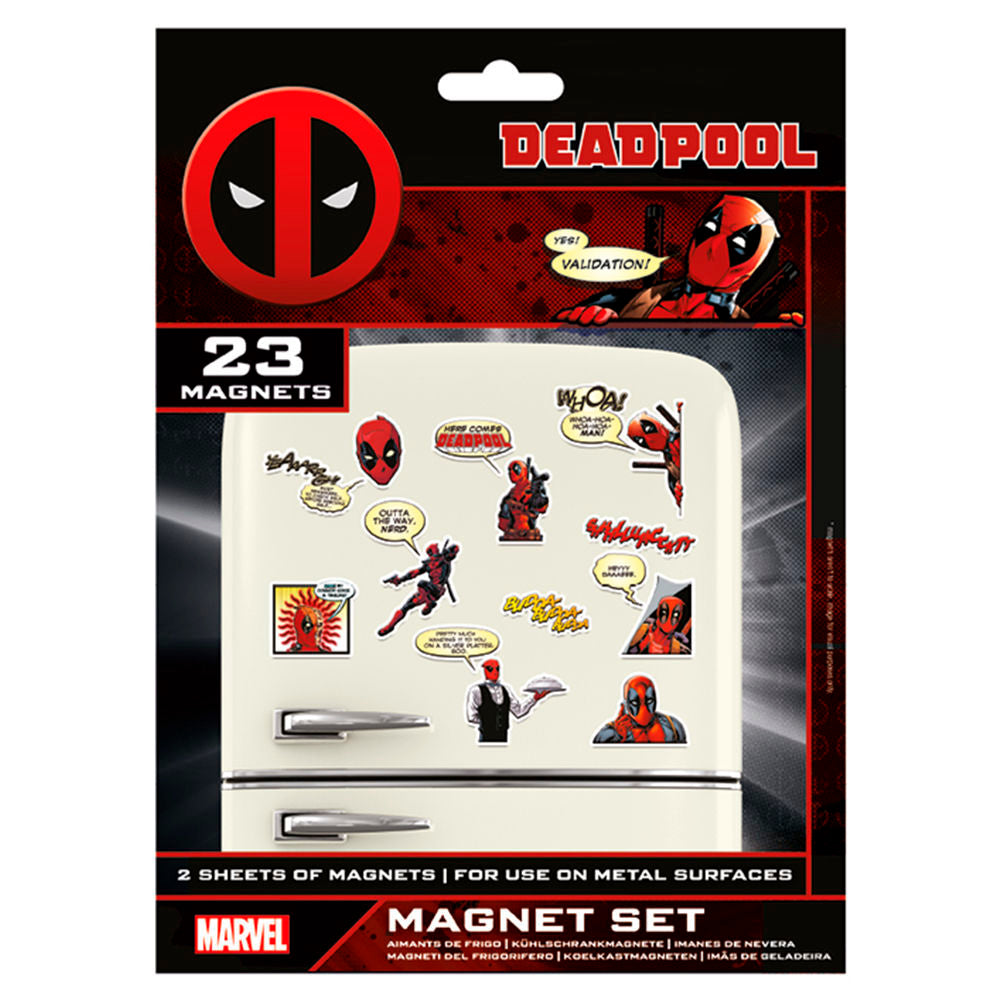 deadpool marvel magnet set