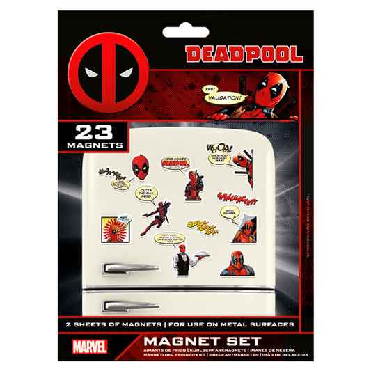 deadpool marvel magnet set