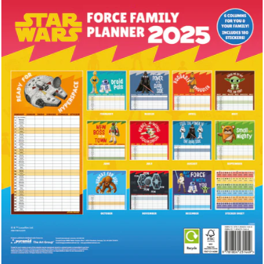 Star Wars Family Planner Calendar