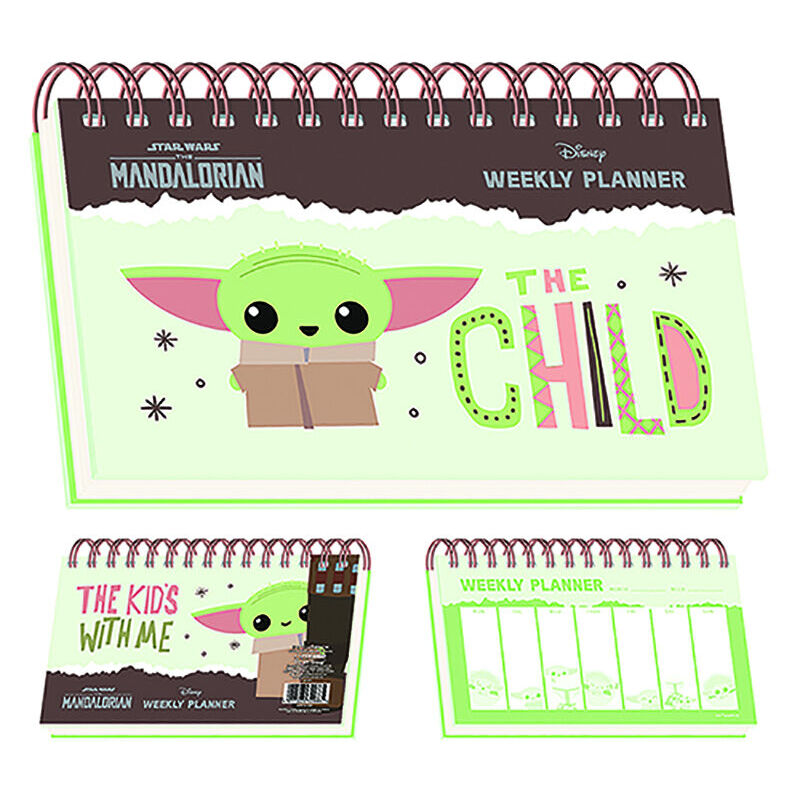 a5 weekly planner calendar yoda the child mandalorian star wars