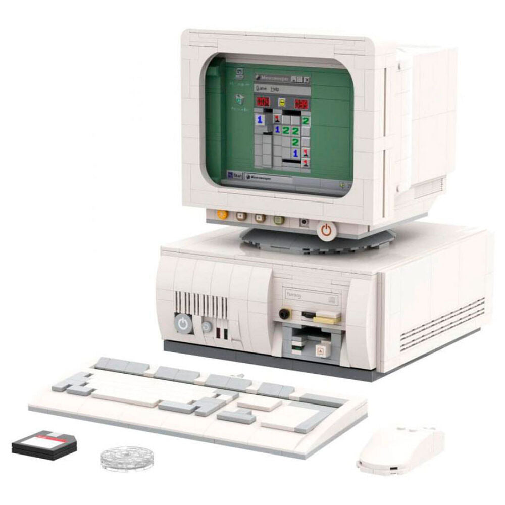 retro computer construction kit 1634pcs