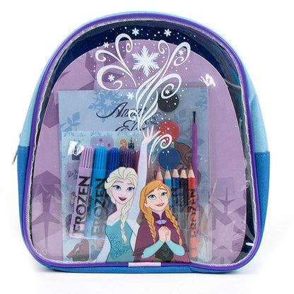 Mochila e conjunto de artigos de papelaria Disney Frozen