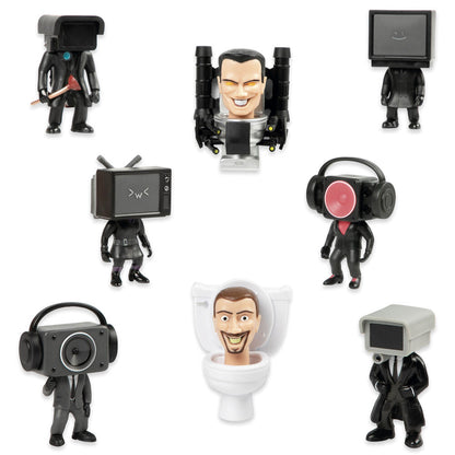 Figura Surpresa para Vaso Sanitário Skibidi 15cm Sortida