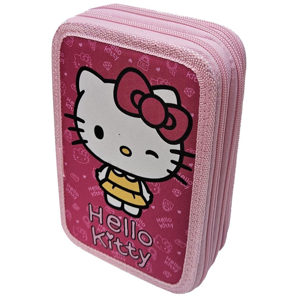 my style hello kitty triple pencil case