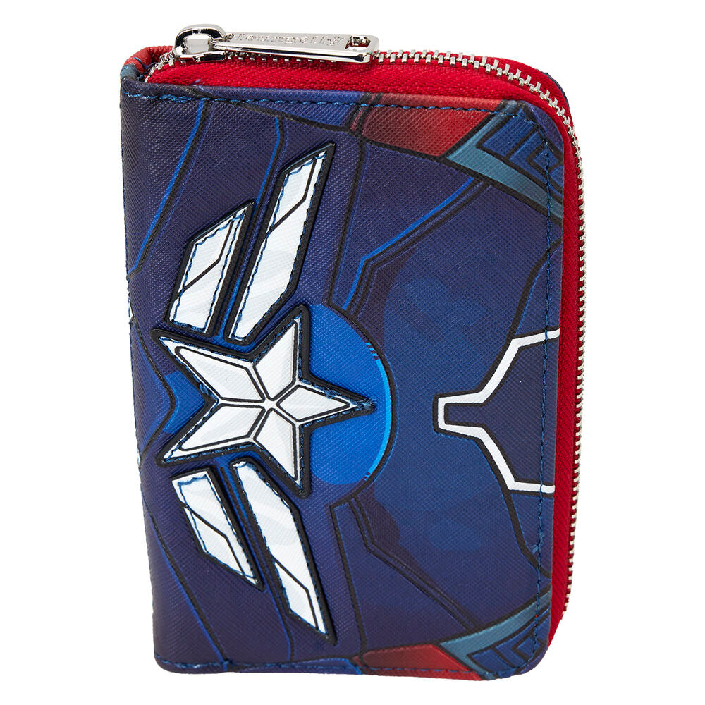 Schöne neue Welt Captain America Marvel Loungefly Geldbörse