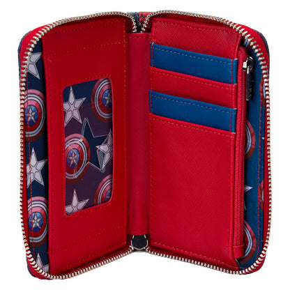 Schöne neue Welt Captain America Marvel Loungefly Geldbörse