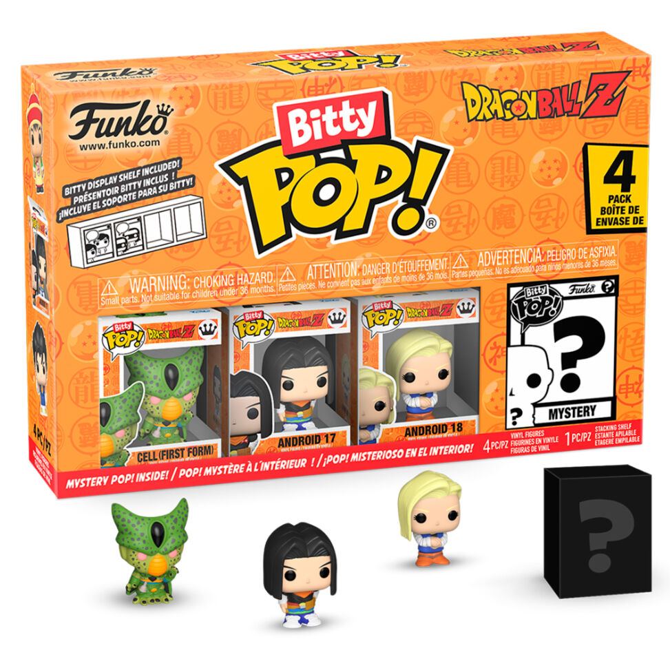 blister 4 bitty pop dragon ball z frieza figures