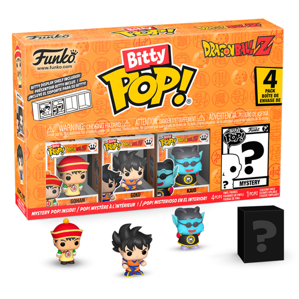 blister of 4 bitty pop dragon ball z cell figures