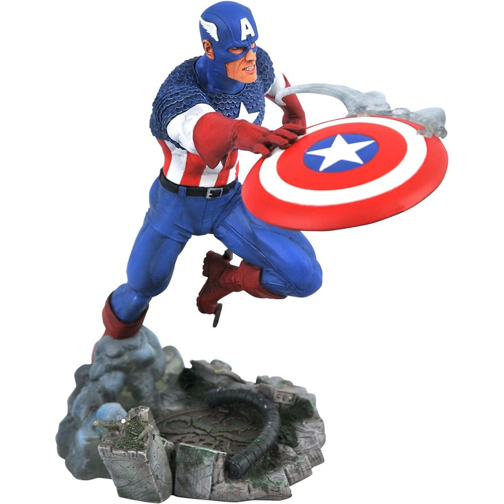 Estatua del Capitán América de Marvel Comic Gallery 25 cm