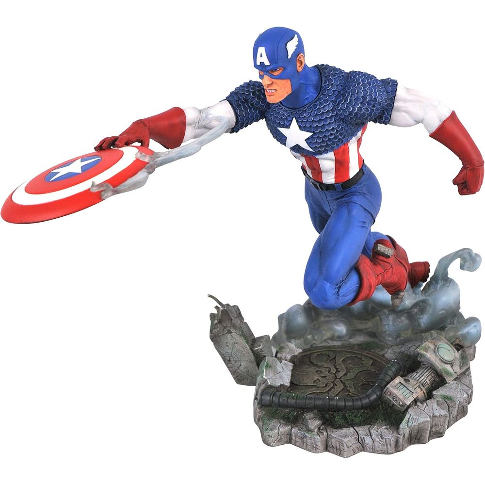 captain america statue marvel comic gallery 25cm
