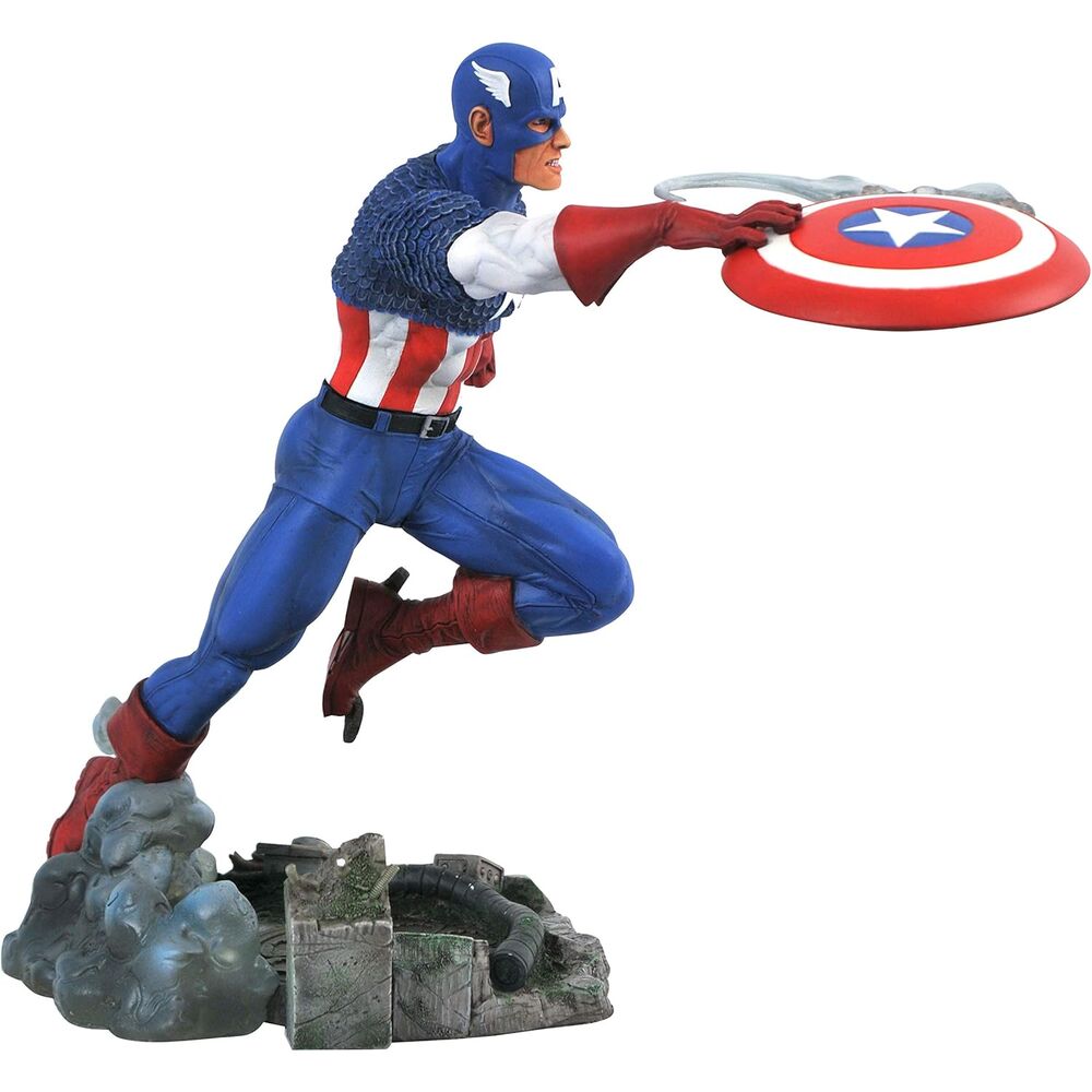 Estatua del Capitán América de Marvel Comic Gallery 25 cm
