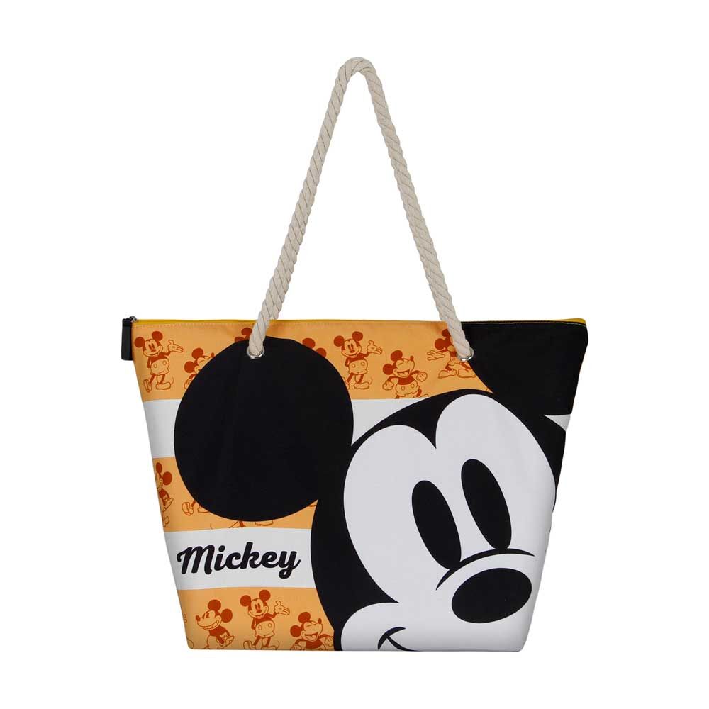 orange mickey disney beach bag