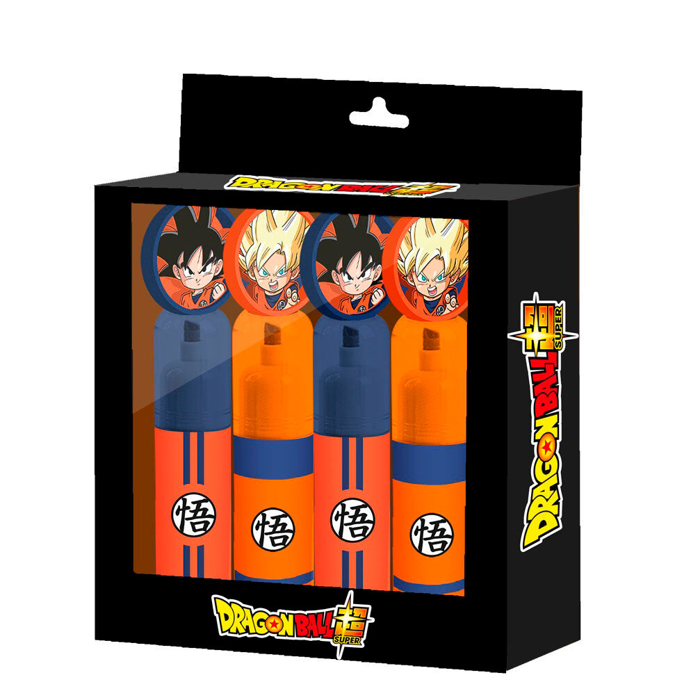 blister pack of 4 dragon ball super highlighters