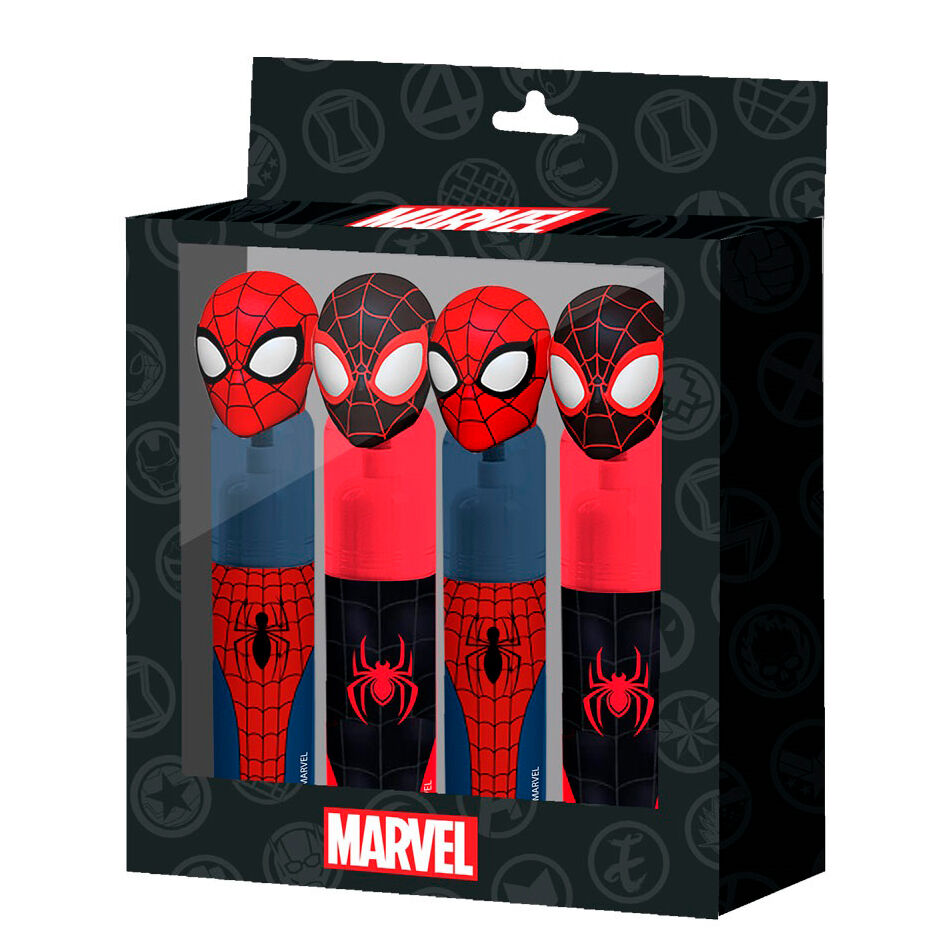 blister of 4 spiderman marvel highlighters