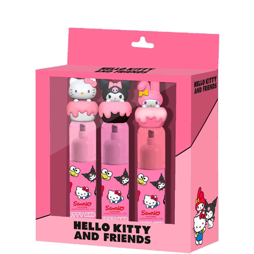 blister of 3 hello kitty highlighters