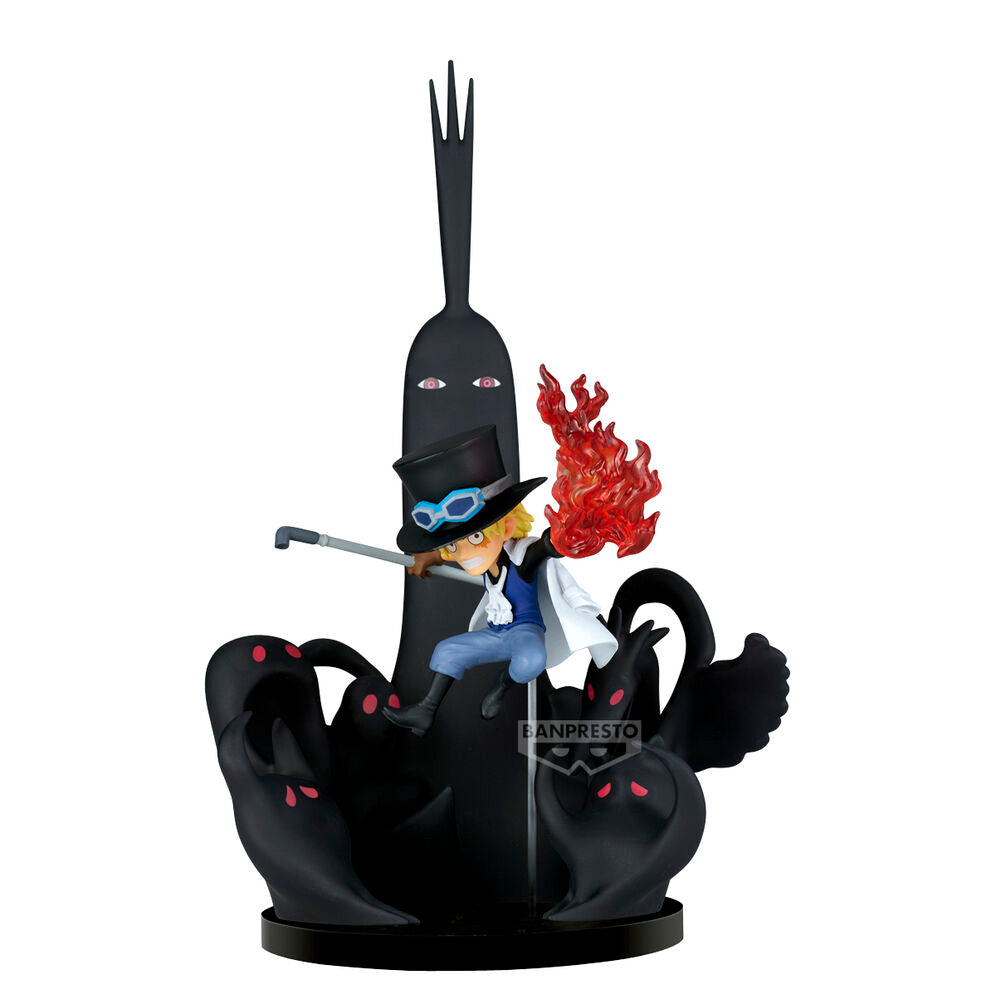 world collectable figure sabo & five elders one piece 14cm