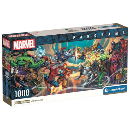 puzzle panorama heroes vs villains marvel 1000 pieces