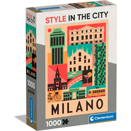 puzzle milan style in the city 1000 pieces