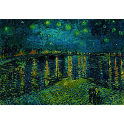 Puzzle Gwiaździsta noc nad Rodanem Muzeum Van Gogha 1000 elementów