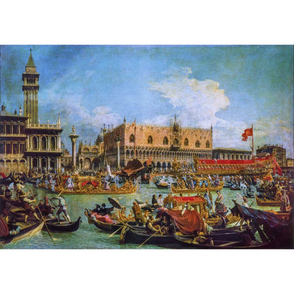 Puzzle „Die Rückkehr des Bucentauren am Molo am Himmelfahrtstag“ Canaletto Museum 1000 Teile