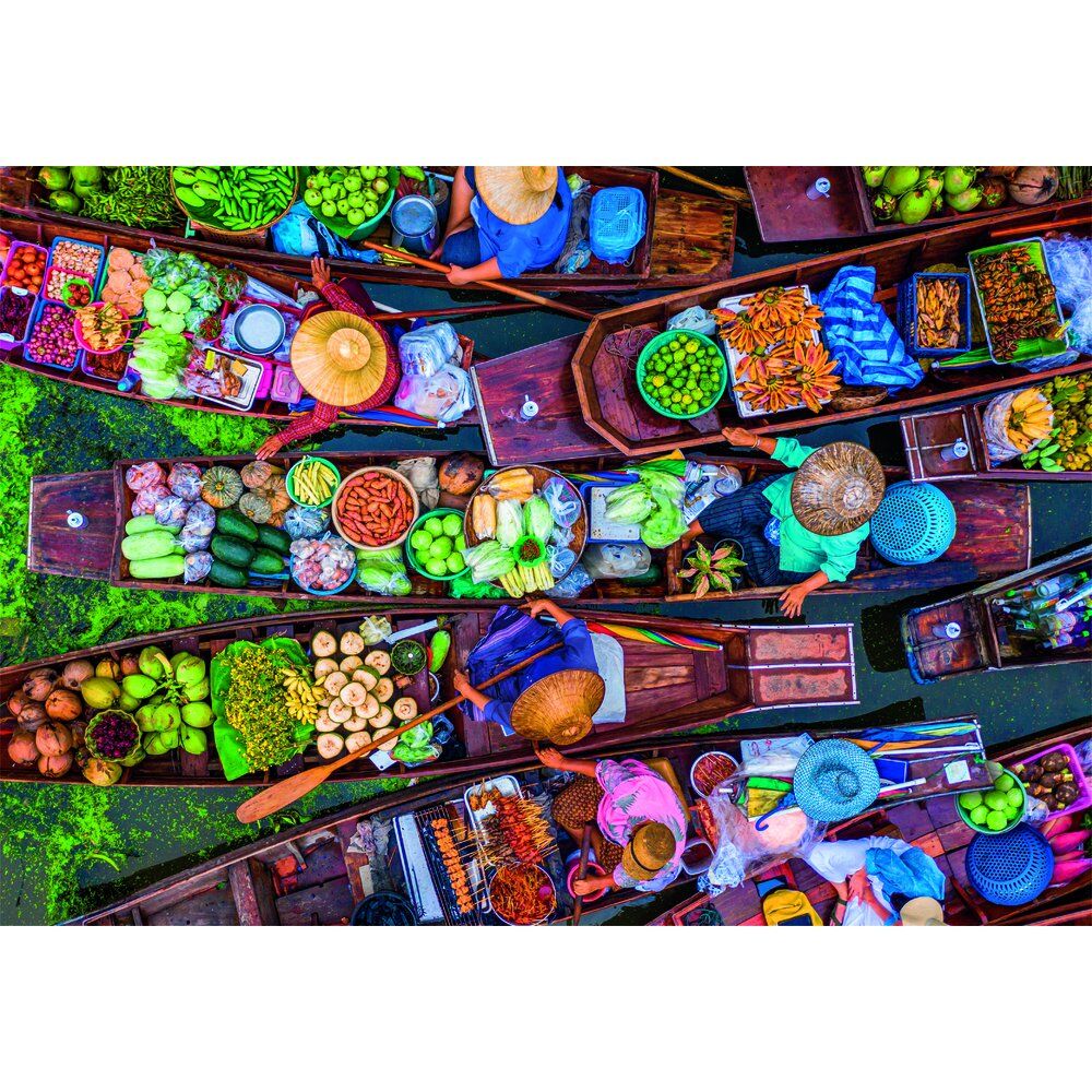 Puzzle Thai Floating Market High Quality 1000 pieces