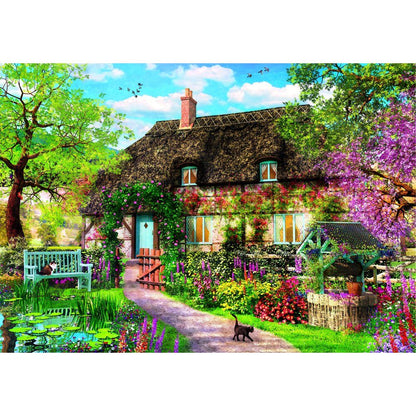 Puzzle „Das alte Cottage“ hohe Qualität 1000 Teile