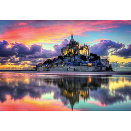 Puzzle Le Magnifique Mont Saint Michel Hohe Qualität 1000 Teile