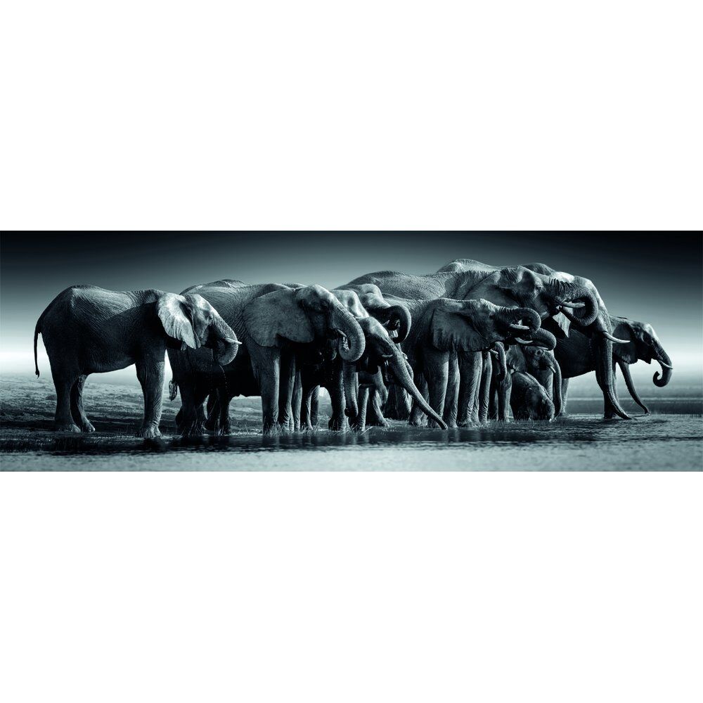 Quebra cabeça Panorama Manada de Gigantes Alta Qualidade 1000 peças