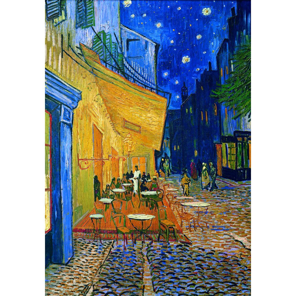 Terrasse du Puzzle Cafe la nuit Musée Van Gogh 1000 pièces