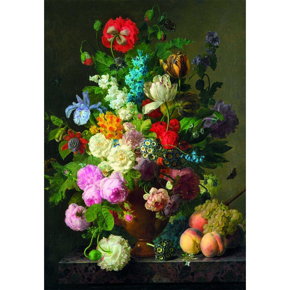 Quebra cabeça Tigela de Flores Museu Van Dael 1000 peças