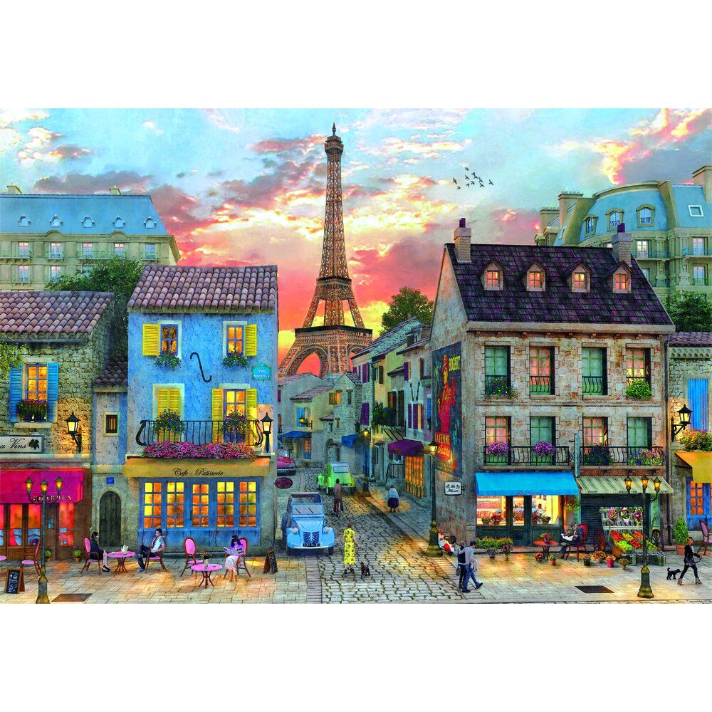 Puzzle Rues de Paris Haute Qualité 1000 pièces