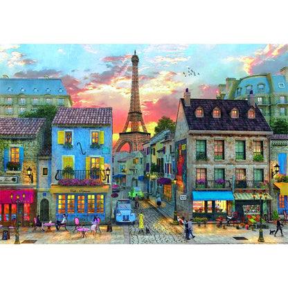Puzzle Rues de Paris Haute Qualité 1000 pièces