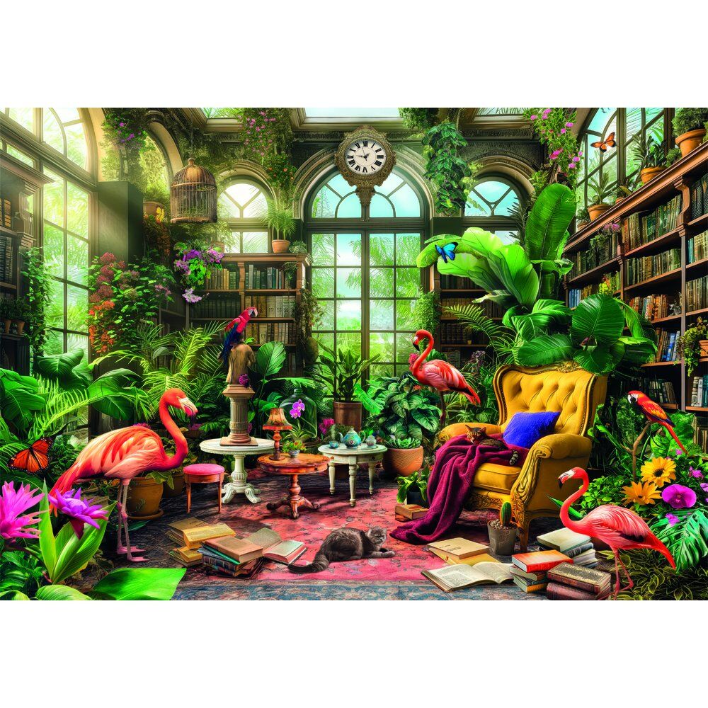 Puzzle La Bibliothèque de la Serre 1000 pièces de haute qualité