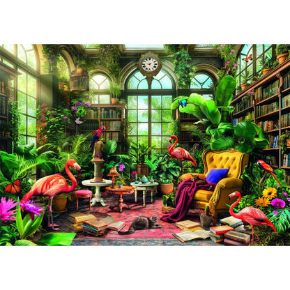 Puzzle La Bibliothèque de la Serre 1000 pièces de haute qualité