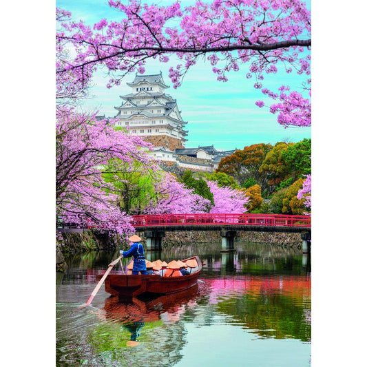 Puzzle Himeji Castle in Spring High Quality 1000 pieces