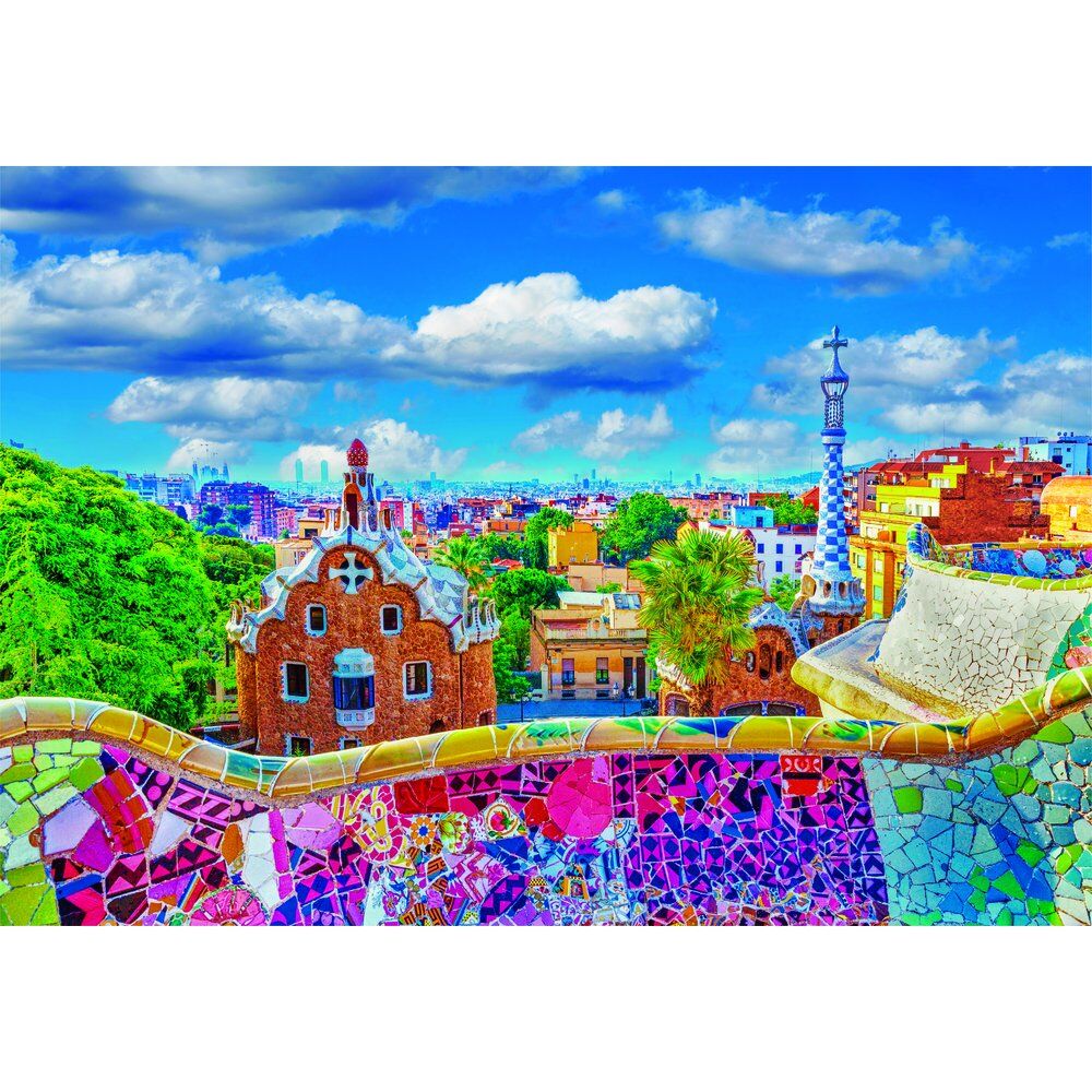 Puzzle Park Güell Barcellona di alta qualità 1000 pezzi