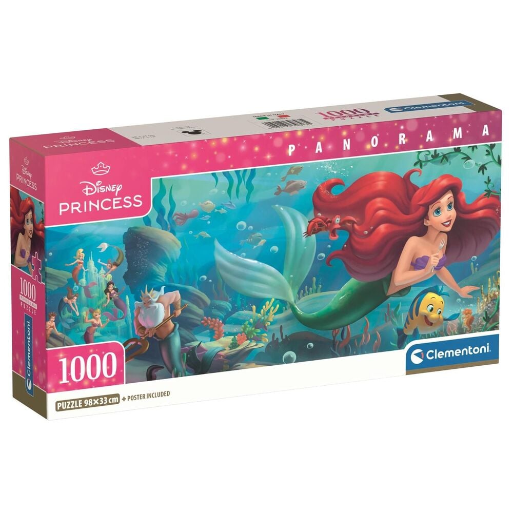 Rompecabezas panorámico de La Sirenita de Disney 1000 piezas