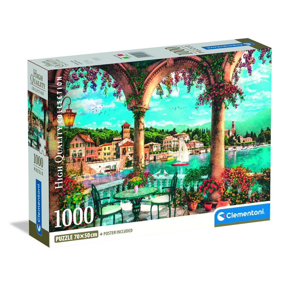 puzzle balcony view of lake como high quality 1000 pieces
