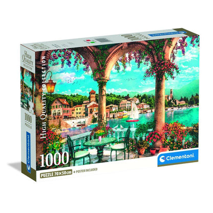 puzzle balcony view of lake como high quality 1000 pieces