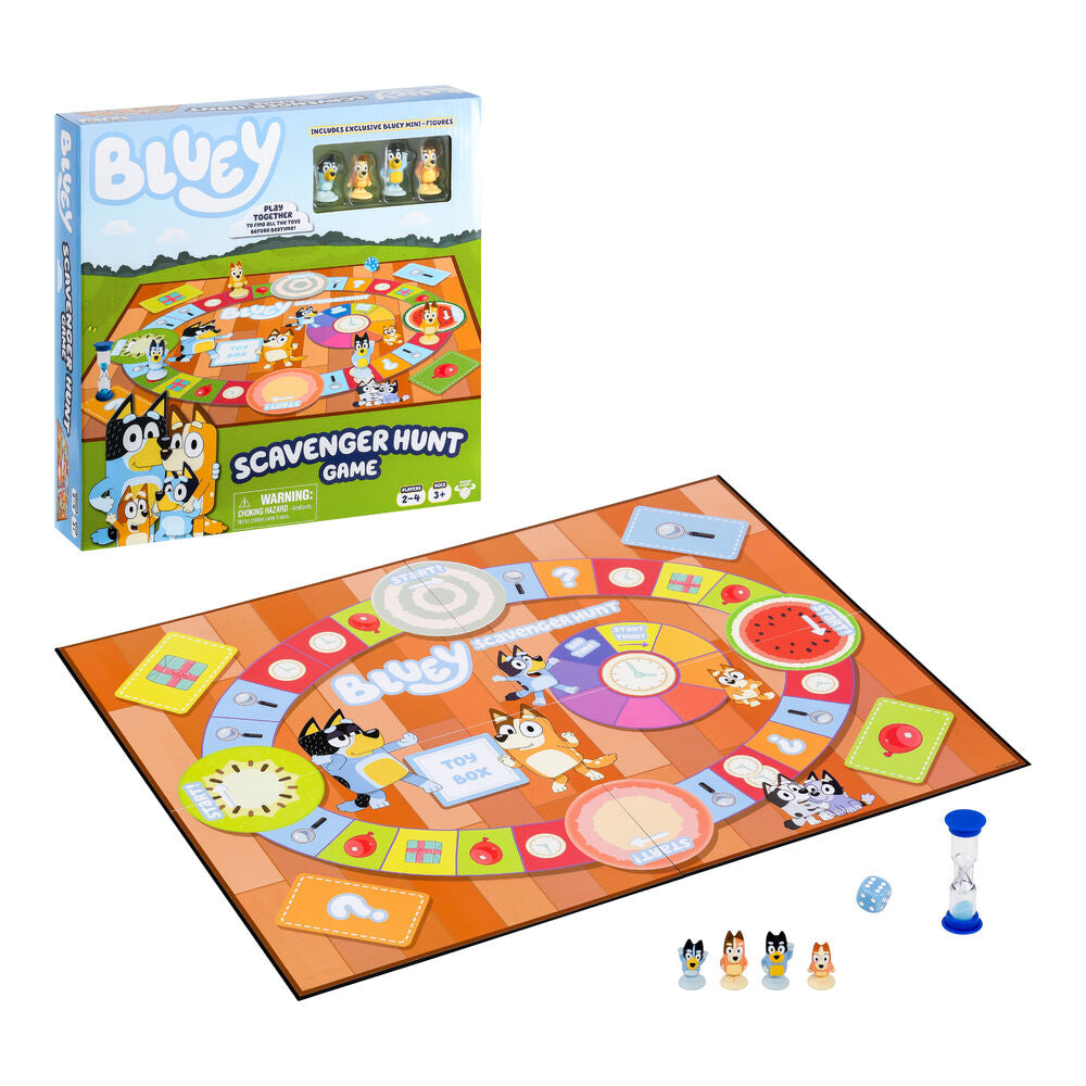 bluey treasure hunt board game (spanish)