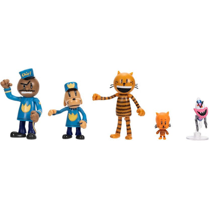 Blister pack of 5 Polican figures, 6cm
