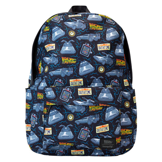 loungefly back to the future 40th anniversary nylon backpack  44cm