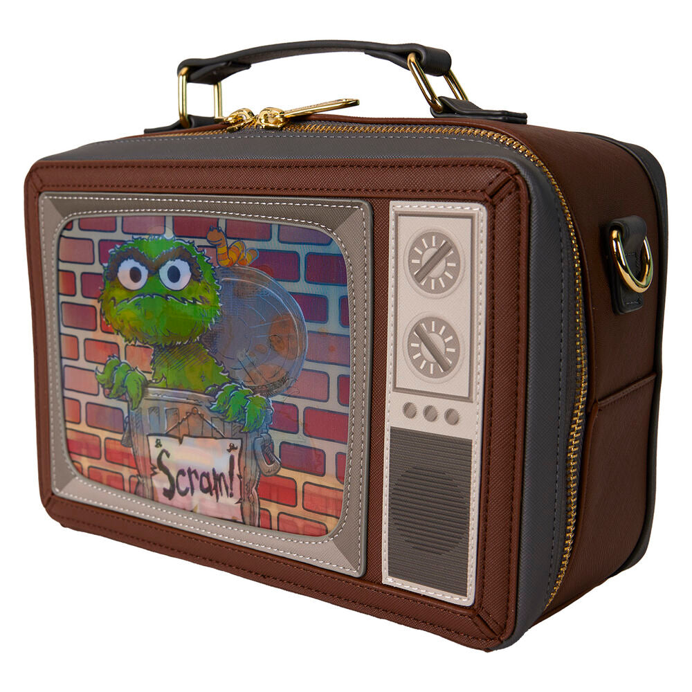 Loungefly Retro TV Sesame Street Lentikular Umhängetasche